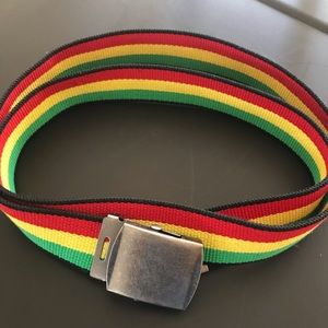 Hot Topic Rasta Belt Adjustable Red/Yellow/Green